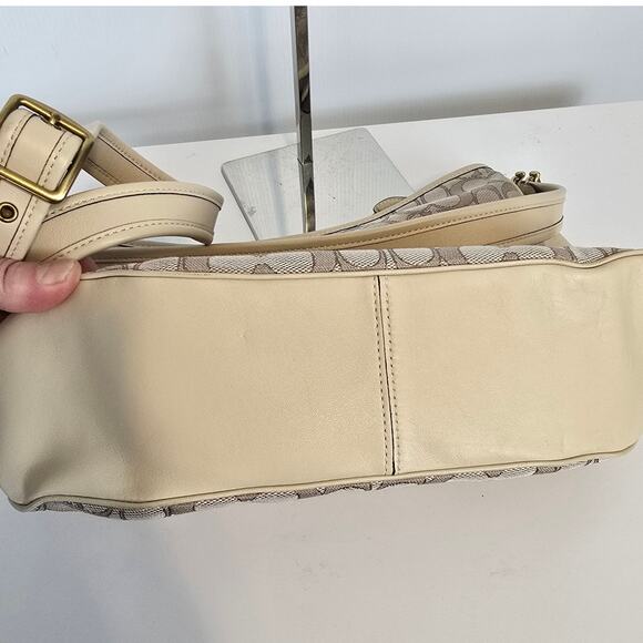 Coach Soft Tabby Hobo Bag in Signature Jacquard Ivory Chalk C6659 - Picture 9 of 11